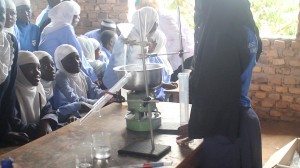 Students at Mbiriizi High performing distillation with TASTE