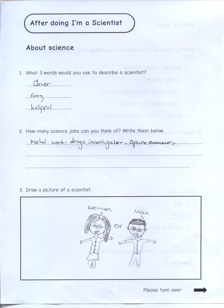 Survey results from a Year 6 student - Swanmead Community School